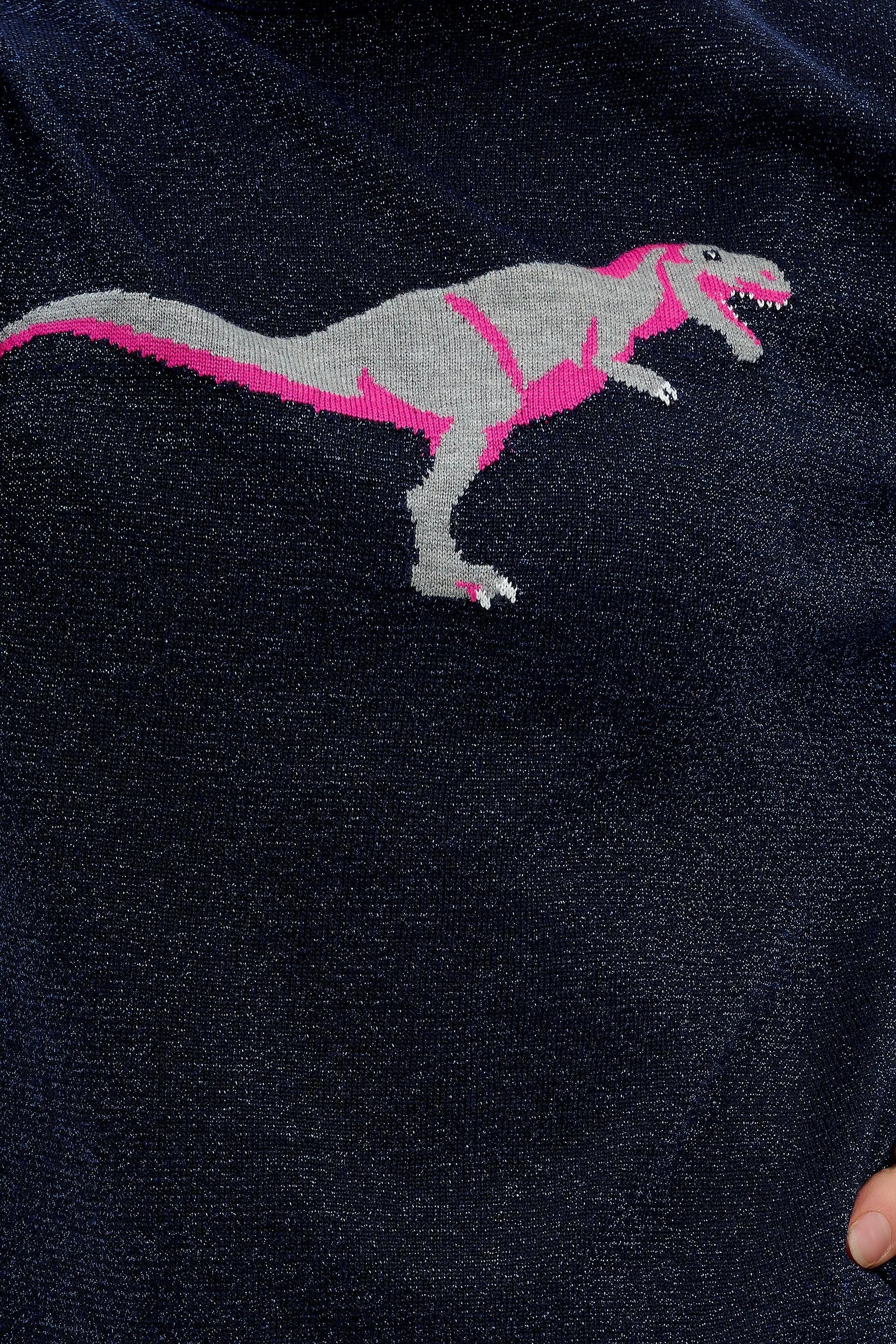 Jersey Rita Navy, Sparkle T-Rex - ECRU