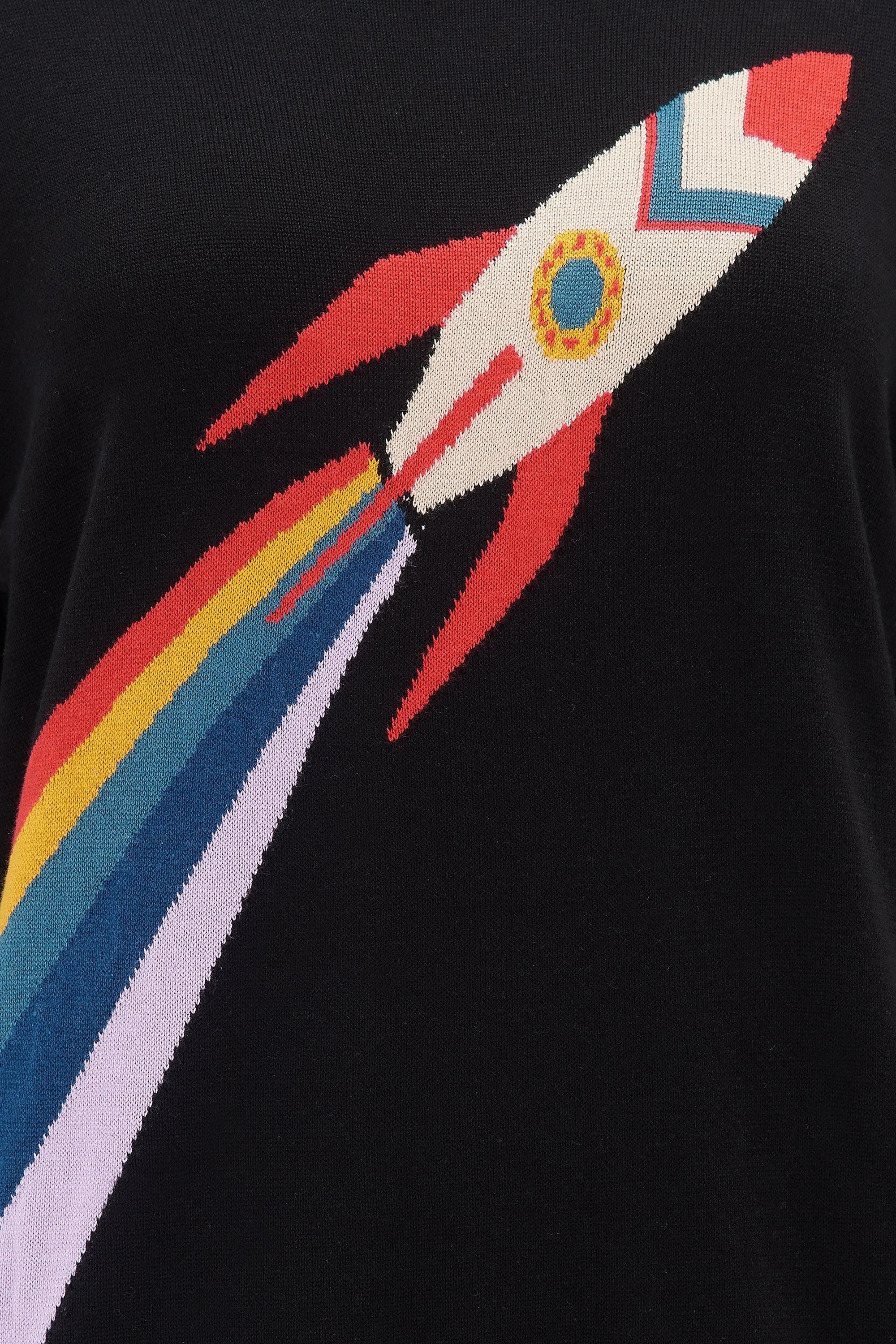 Jersey Rita Negro Retro Rocket - ECRU