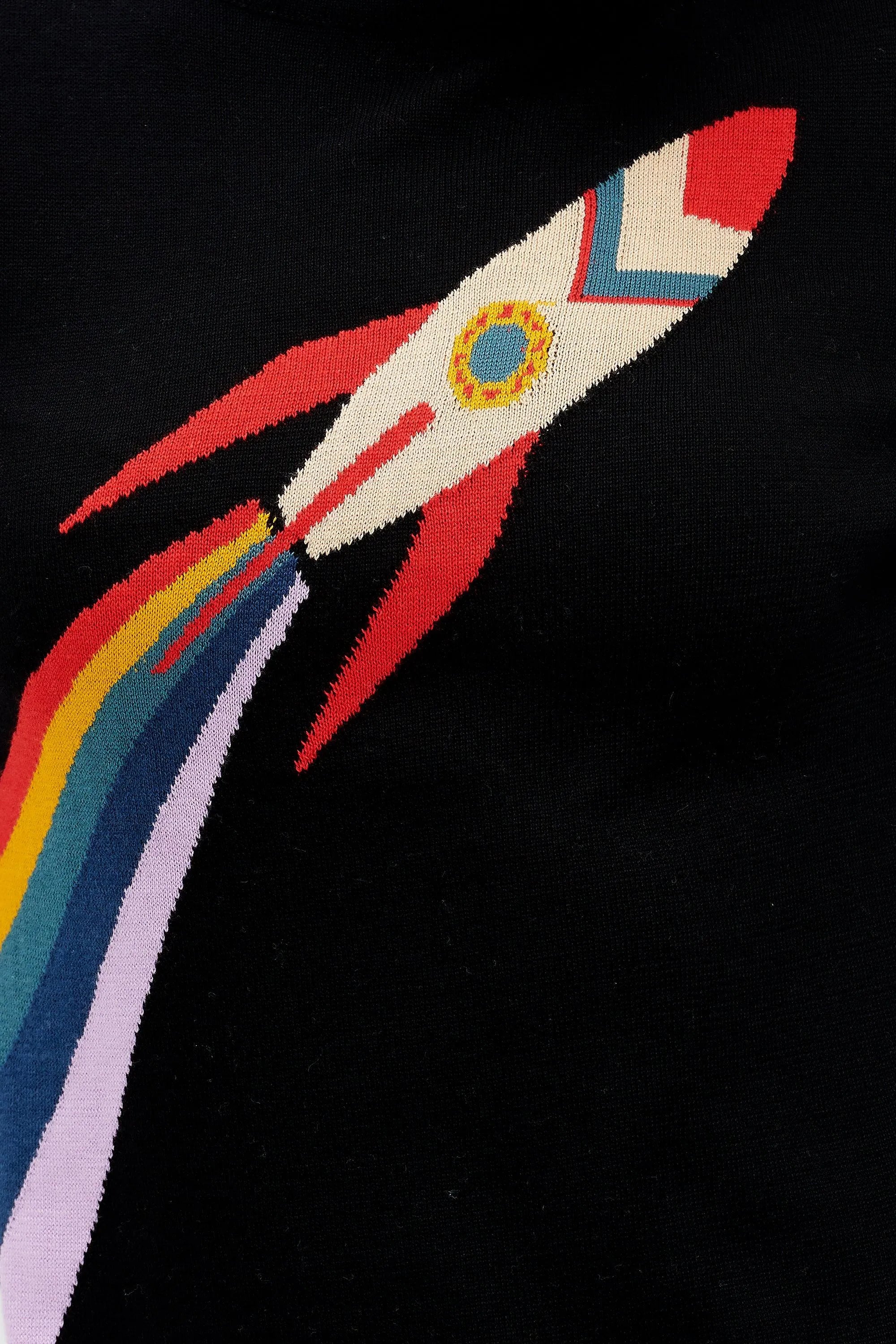 Jersey Rita Negro Retro Rocket - ECRU