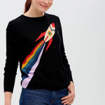 Jersey Rita Negro Retro Rocket - ECRU