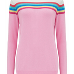 Jersey Rita Pink Rainbow Split - ECRU