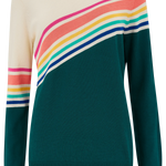 Jersey Rita Verde azulado, espectro fracturado - ECRU