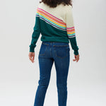 Jersey Rita Verde azulado, espectro fracturado - ECRU