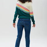 Jersey Rita Verde azulado, espectro fracturado - ECRU