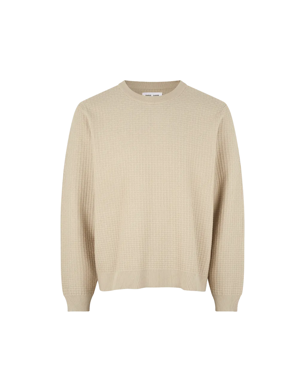 Jersey Samsøe Samsøe Derek Crew Neck 10490 Oatmeal - ECRU
