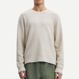 Jersey Samsøe Samsøe Derek Crew Neck 10490 Oatmeal - ECRU