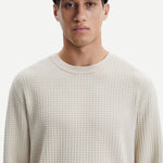 Jersey Samsøe Samsøe Derek Crew Neck 10490 Oatmeal - ECRU