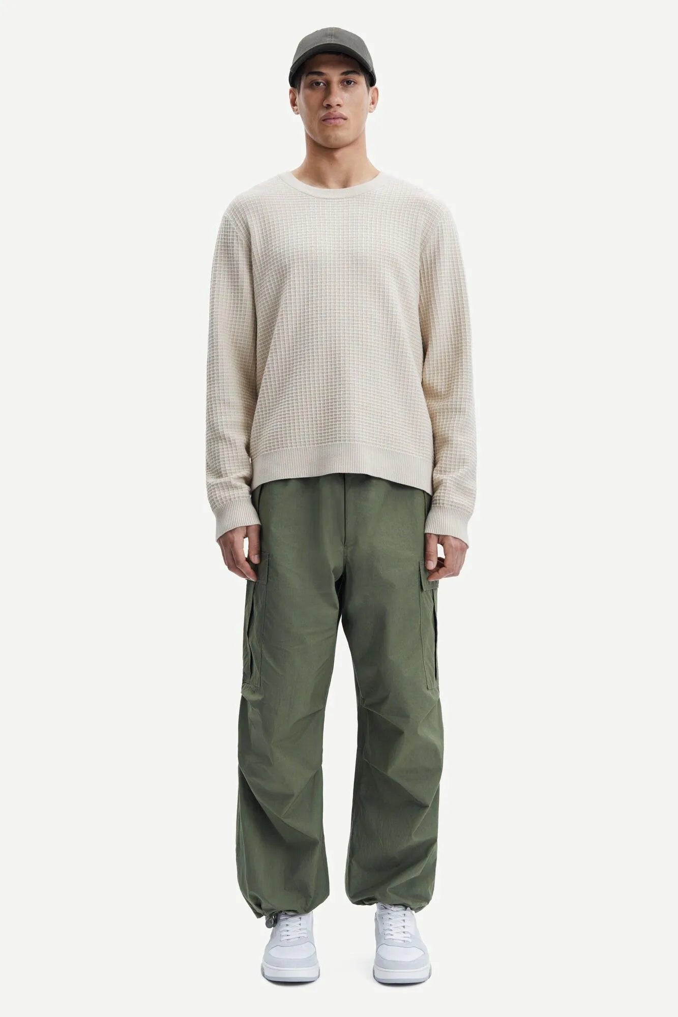 Jersey Samsøe Samsøe Derek Crew Neck 10490 Oatmeal - ECRU