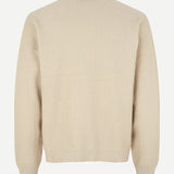 Jersey Samsøe Samsøe Derek Crew Neck 10490 Oatmeal - ECRU