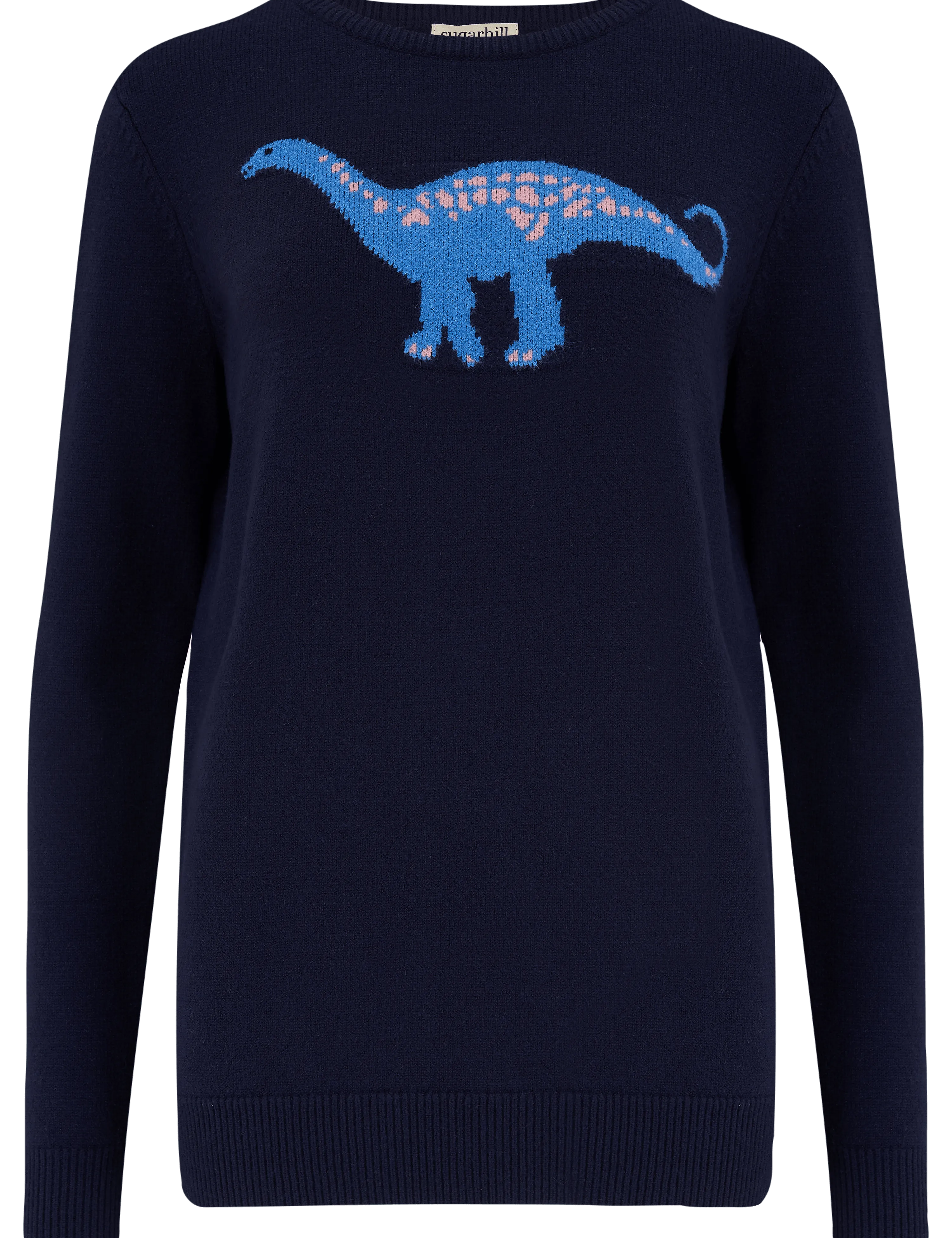 Jersey Stacey Azul marino, Diplodocus Delight - ECRU