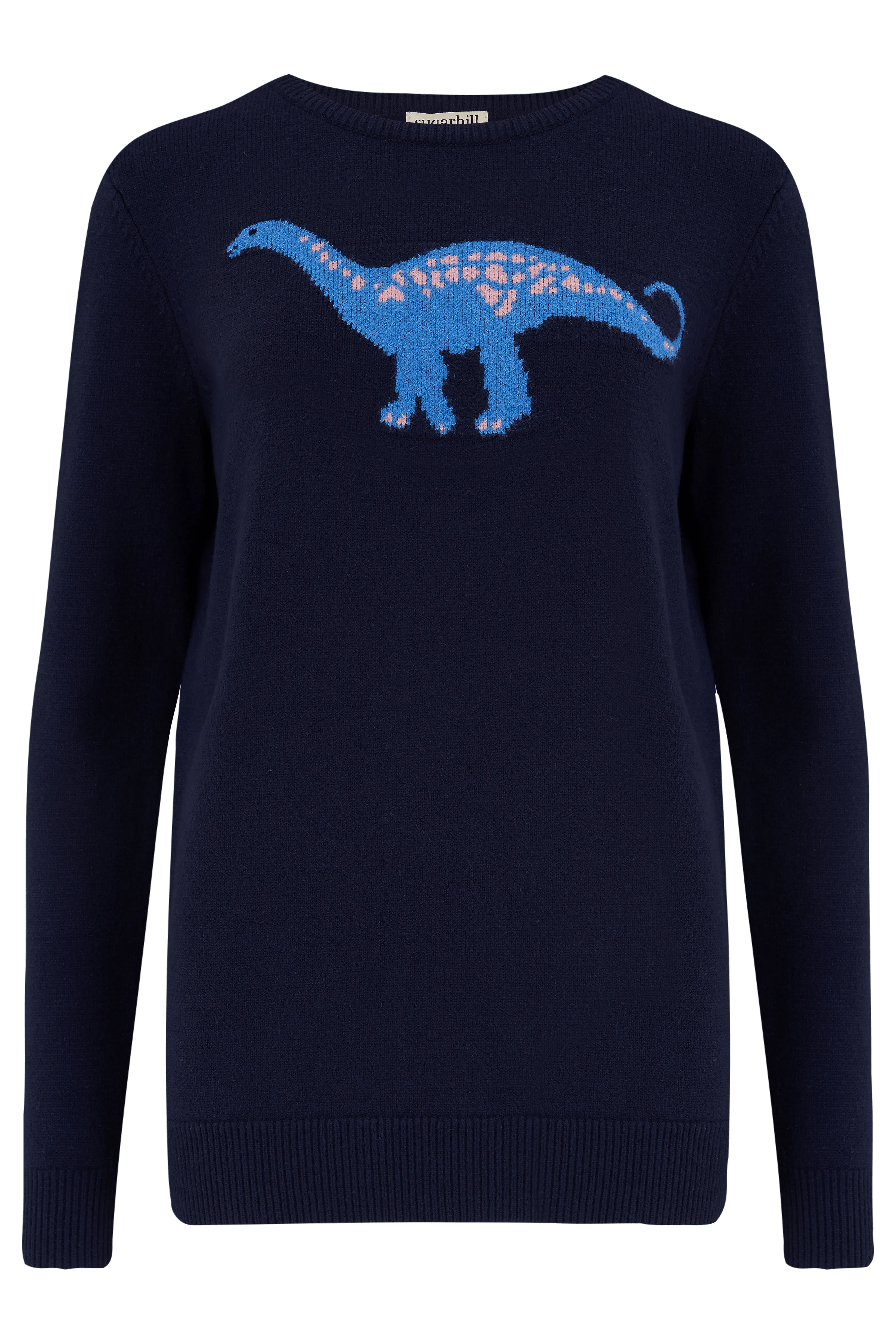 Jersey Stacey Azul marino, Diplodocus Delight - ECRU
