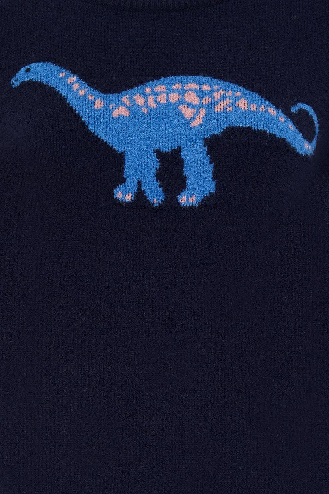 Jersey Stacey Azul marino, Diplodocus Delight - ECRU
