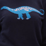 Jersey Stacey Azul marino, Diplodocus Delight - ECRU