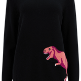 Jersey Stacey Negro T-rex Pop - ECRU