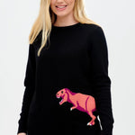 Jersey Stacey Negro T-rex Pop - ECRU