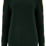 Jersey Stacey Verde, mangas de estrella otoñal - ECRU