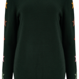 Jersey Stacey Verde, mangas de estrella otoñal - ECRU