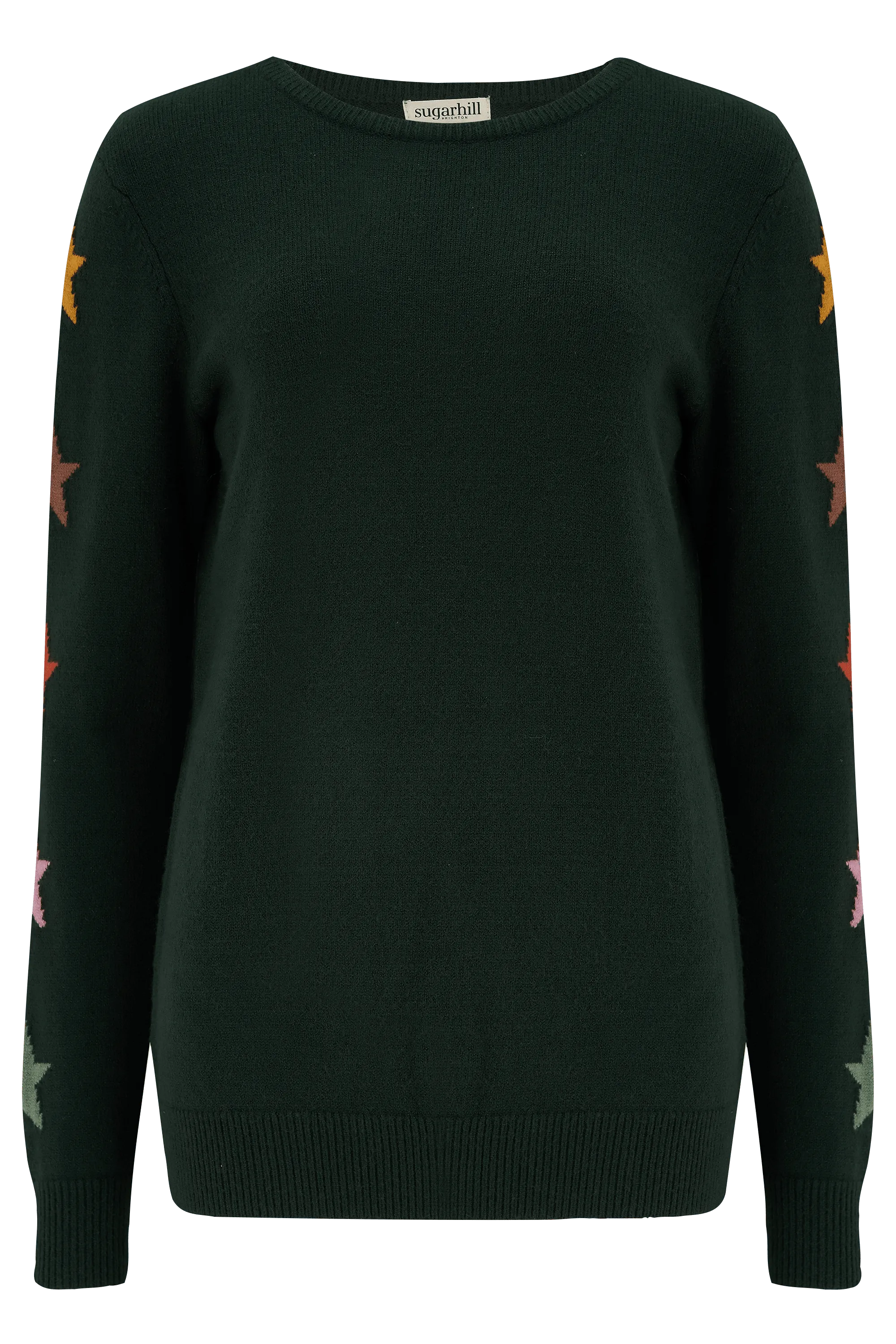 Jersey Stacey Verde, mangas de estrella otoñal - ECRU