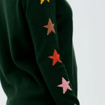 Jersey Stacey Verde, mangas de estrella otoñal - ECRU