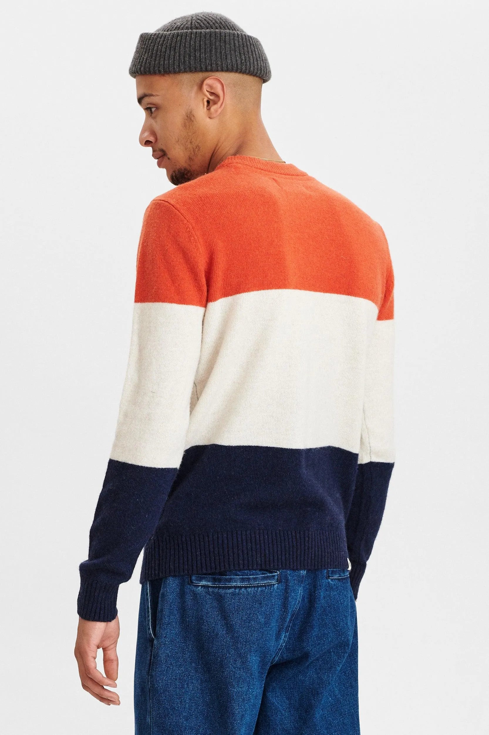 Jersey Sune Lamswool Block - ECRU
