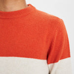 Jersey Sune Lamswool Block - ECRU