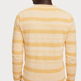 Jersey texturizado de cuello redondo - ECRU