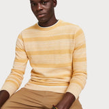 Jersey texturizado de cuello redondo - ECRU