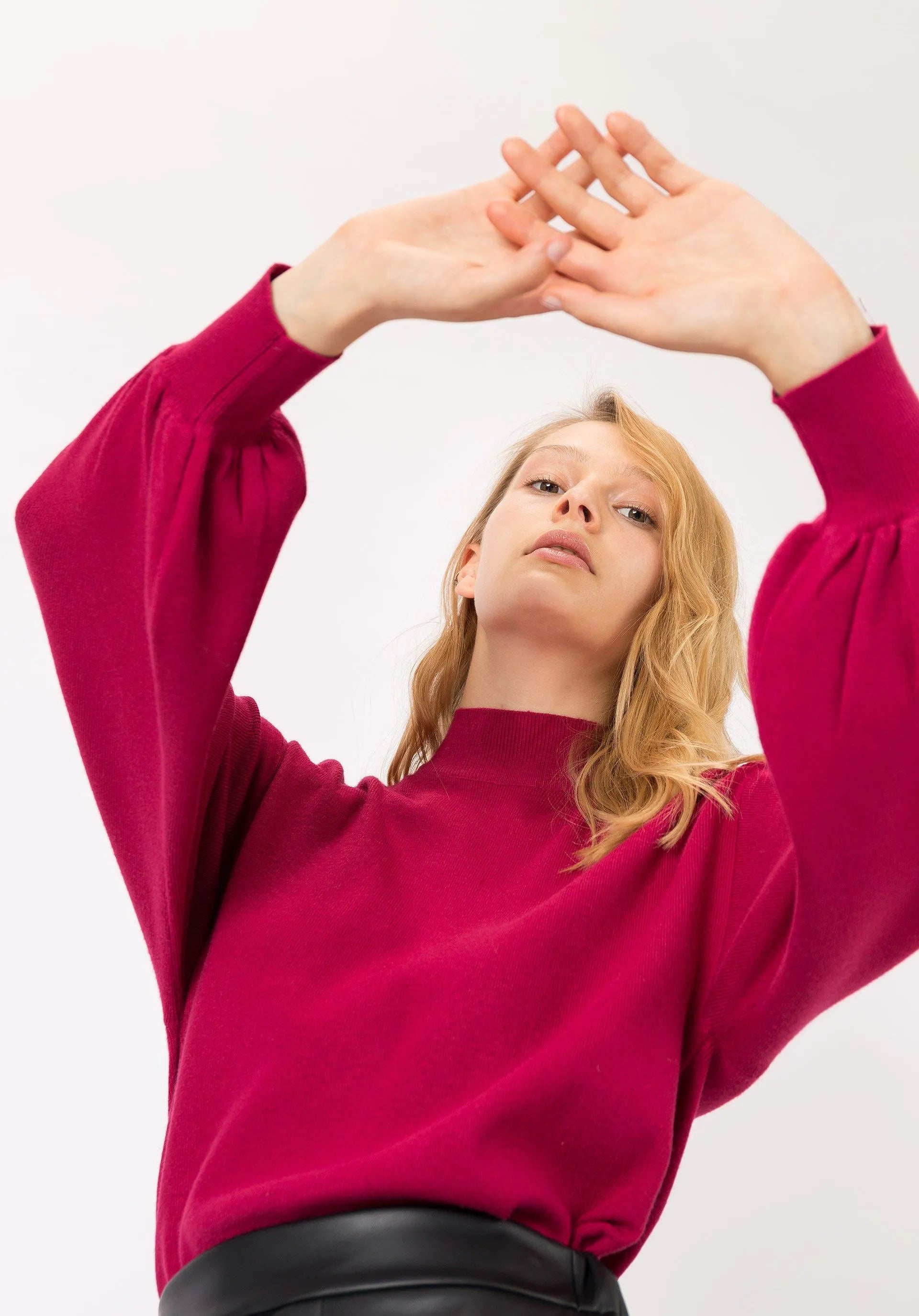 Jersey Viana 1 Rojo Tango - ECRU