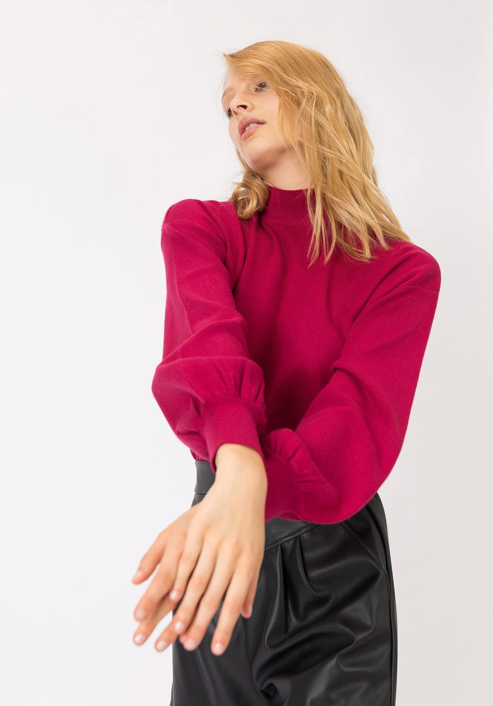 Jersey Viana 1 Rojo Tango - ECRU