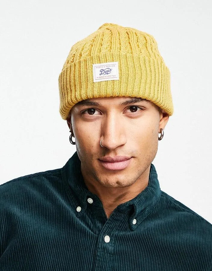 Joe Cable Beanie Honey Gold - ECRU
