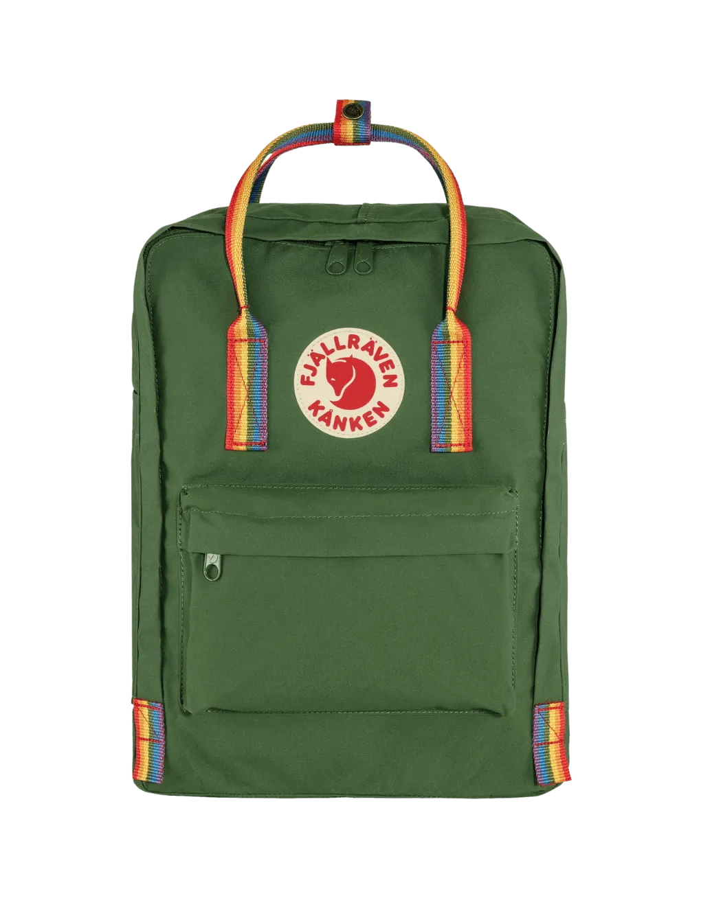 Kånken Rainbow Spruce Green Rainbow Pattern - ECRU