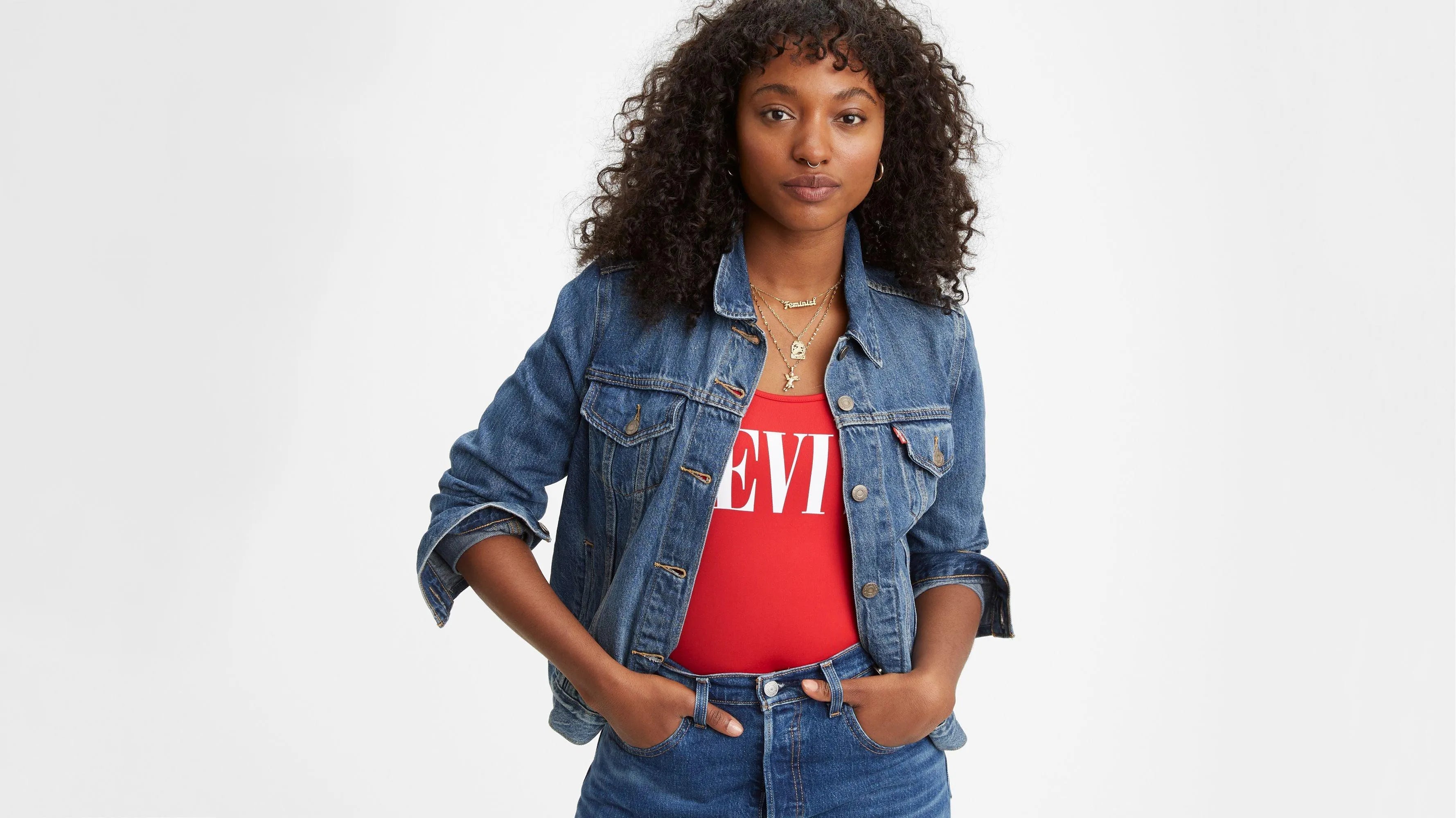 La Chaqueta Trucker Original - ECRU