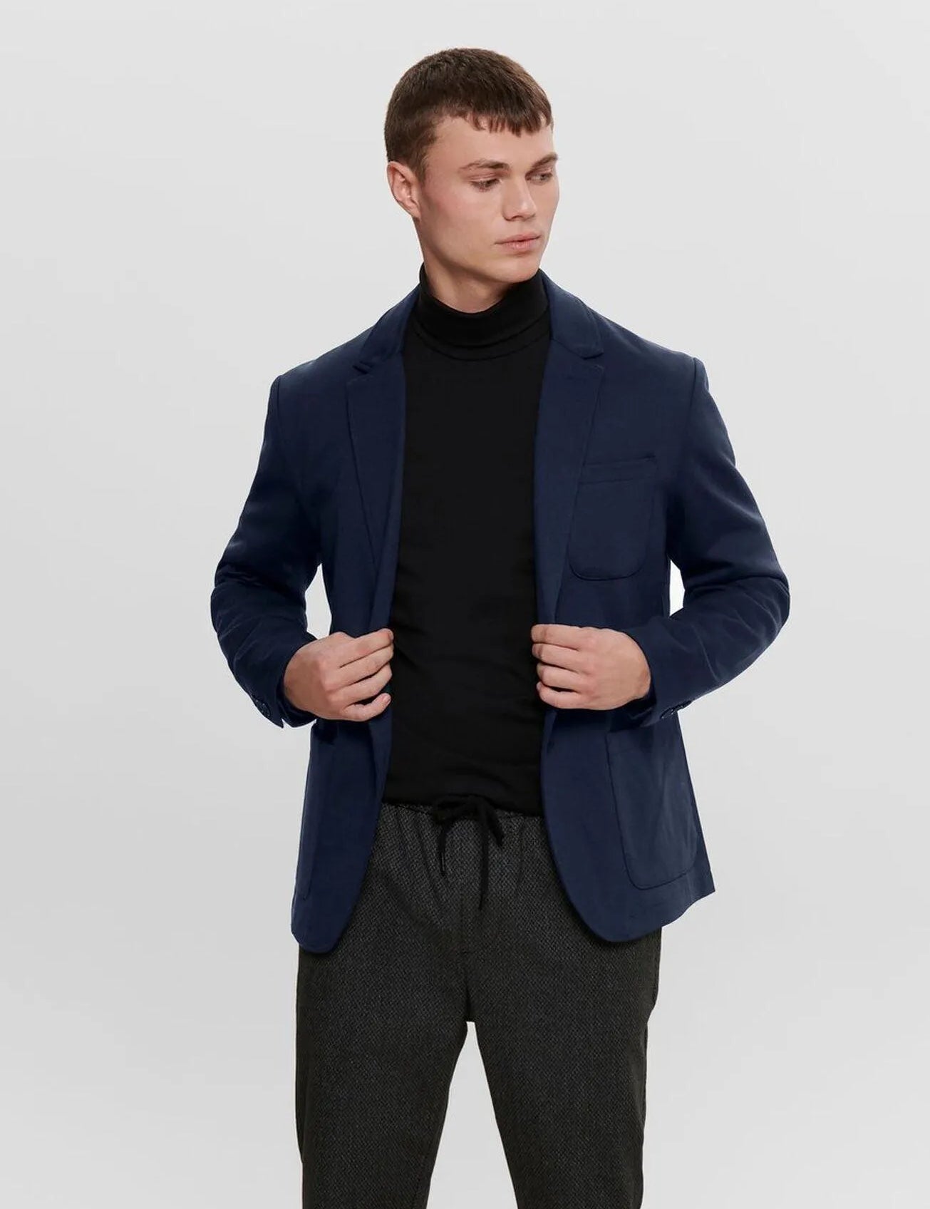 Mark Blazer Azul - ECRU