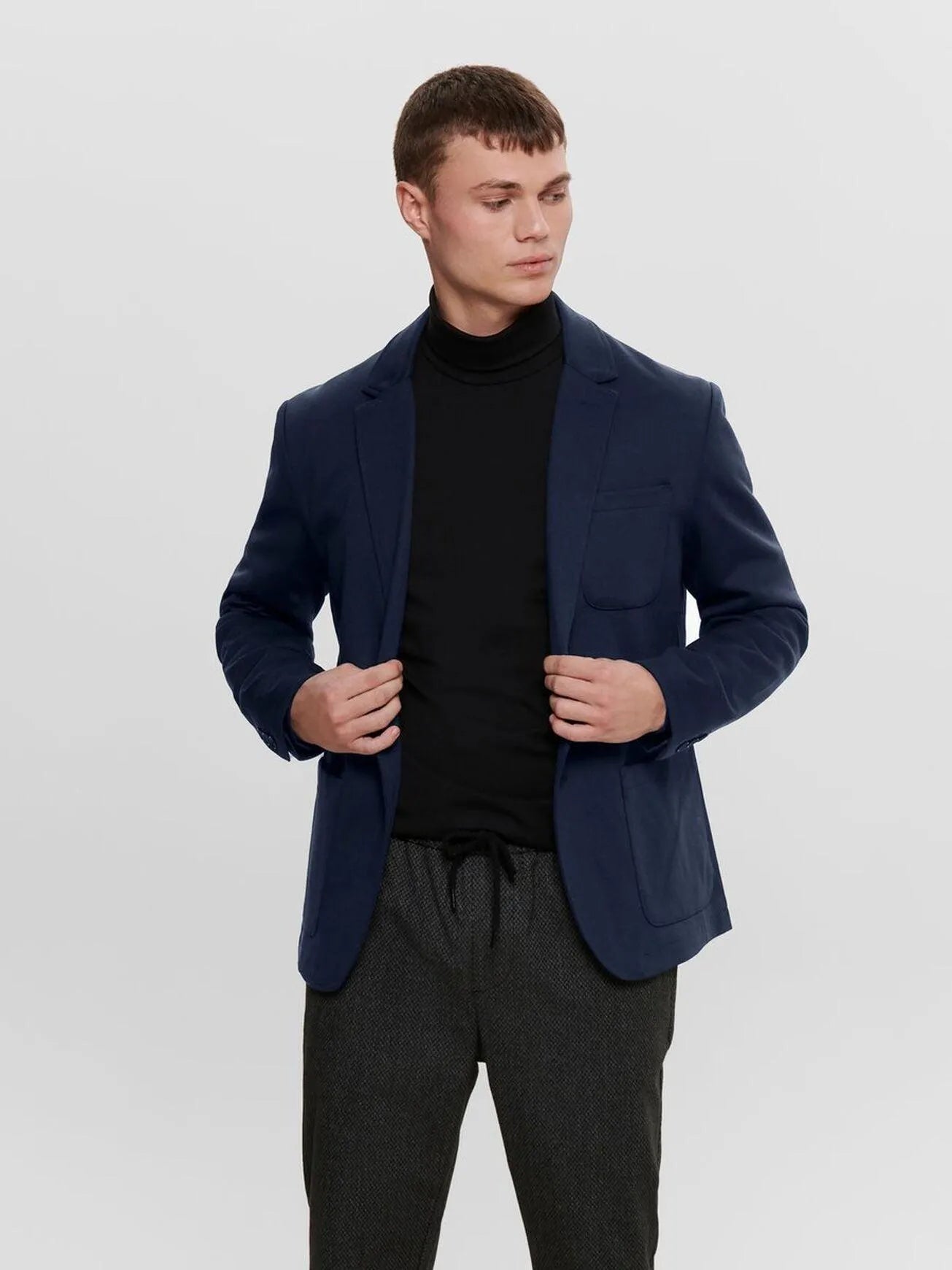 Mark Blazer Azul - ECRU