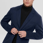 Mark Blazer Azul - ECRU