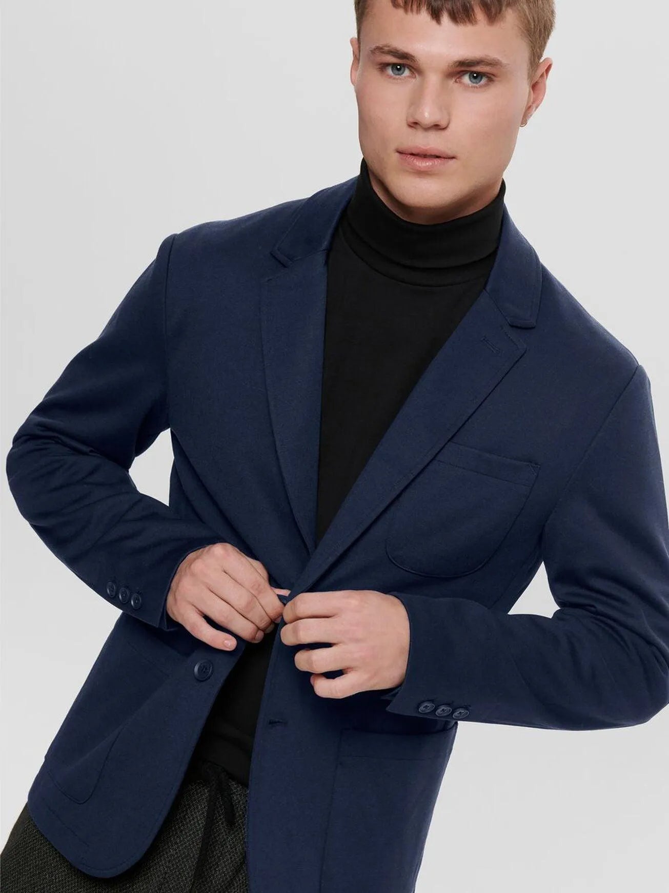 Mark Blazer Azul - ECRU