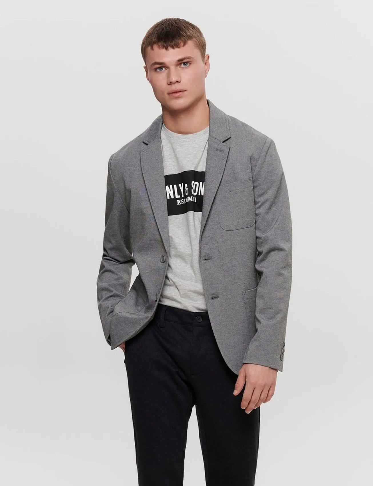 Mark Blazer Gris - ECRU