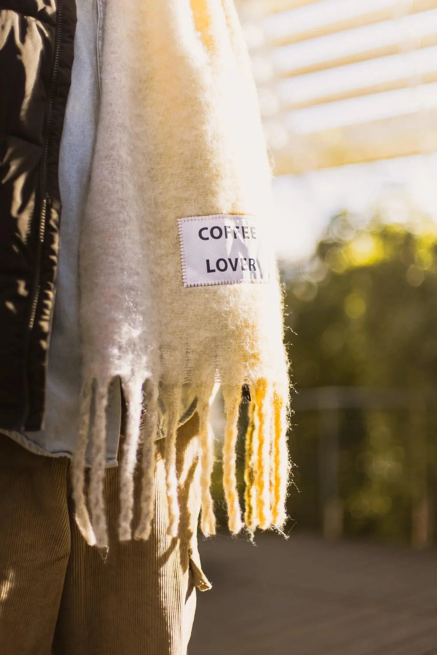 Maxi Bufanda Coffee Lover - ECRU