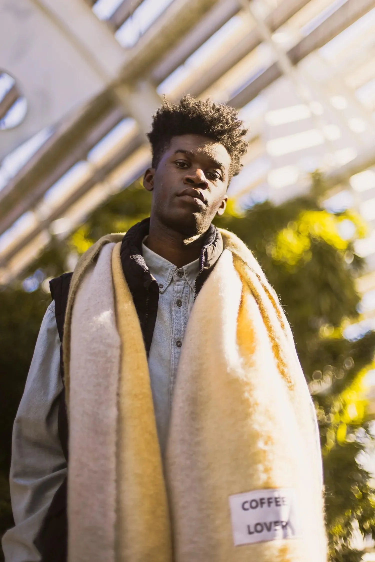 Maxi Bufanda Coffee Lover - ECRU