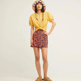 Mini Falda Pantalón - ECRU