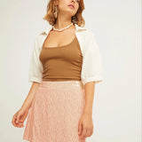 Mini Falda Pantalón - ECRU