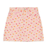 Minifalda algodón labios - ECRU