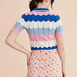 Minifalda algodón labios - ECRU