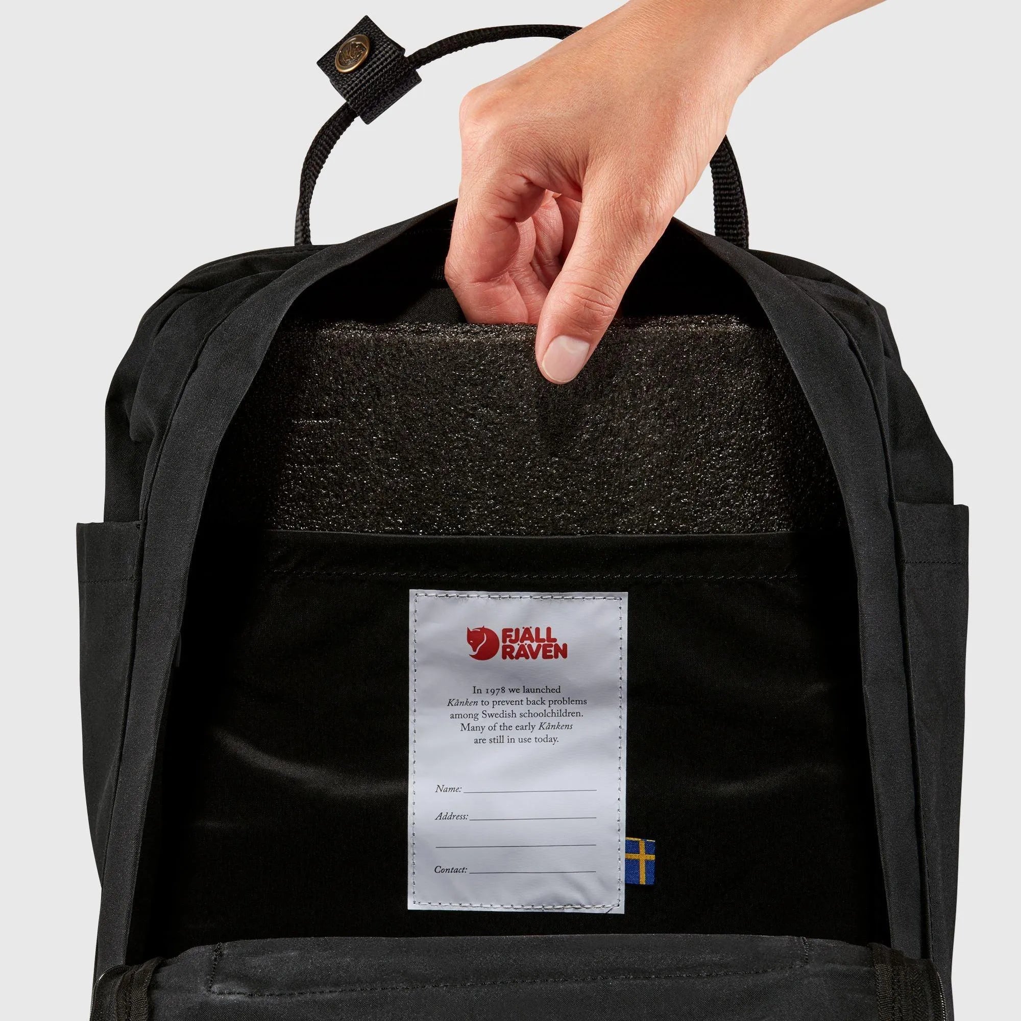 Mochila Fjallraven Kånken Laptop 13" Black - ECRU