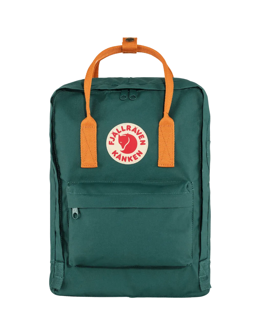 Mochila Fjällräven Kanken Original Arctic Green Spicy Orange - ECRU