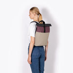 Mochila Hajo Mini Lotus Eggplant Nude - ECRU