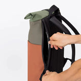 Mochila Hajo Mini Lotus Grey Canyon Rust - ECRU
