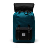 Mochila Herschel Little America Mid Volume Harbour Blue Grid Black Amber - ECRU
