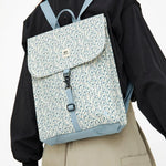 Mochila Lefrik Handy Mini Printed Flowers - ECRU