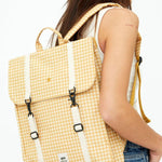 Mochila Lefrik Handy Vichy Mustard - ECRU